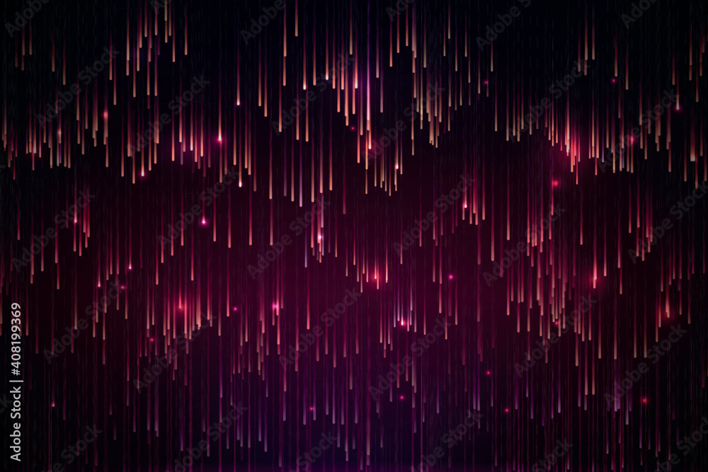 Colorful neon meteor background design vector