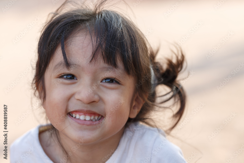 Portrait of beautiful kid girl