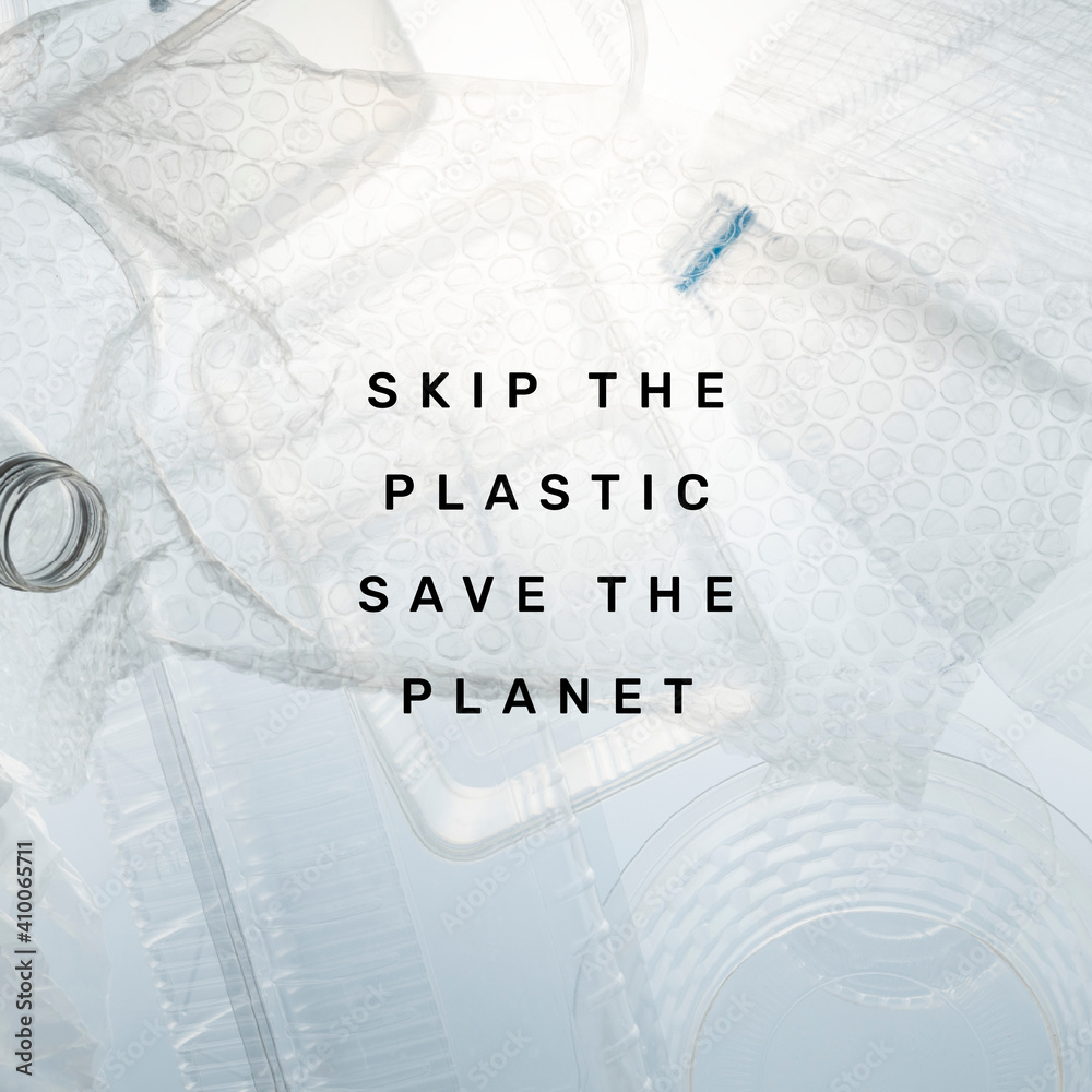 Plastic pollution quote social media post