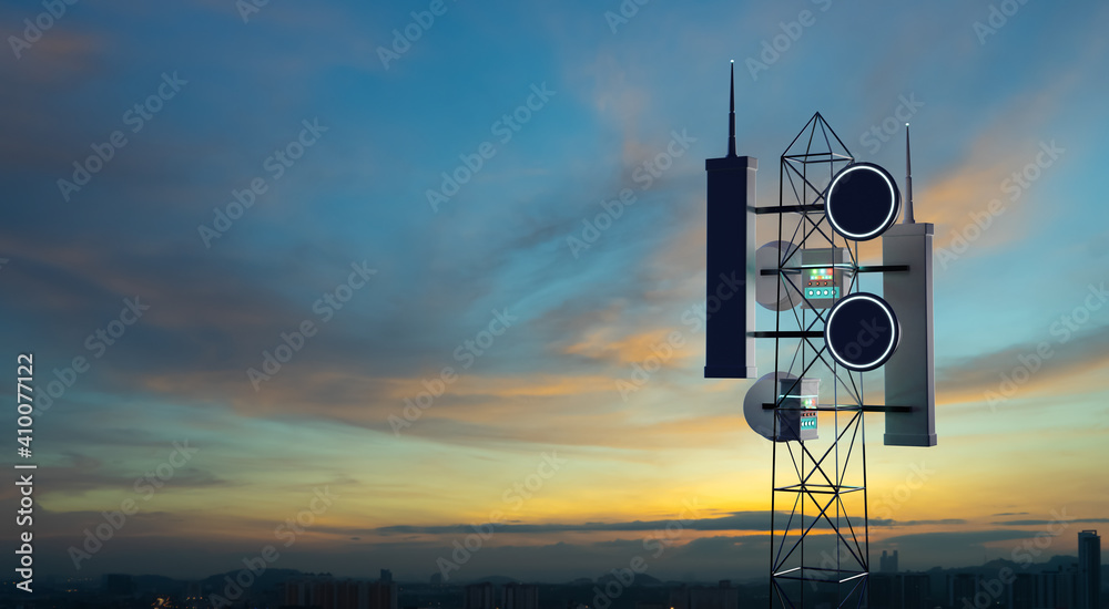 Network wireless systems telecommunication tower