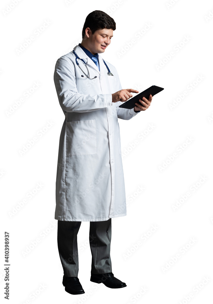 doctor with a tablet computer