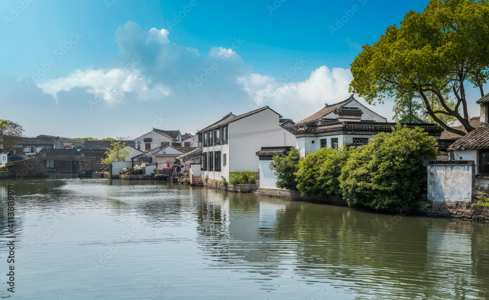 苏州古镇老建筑街景