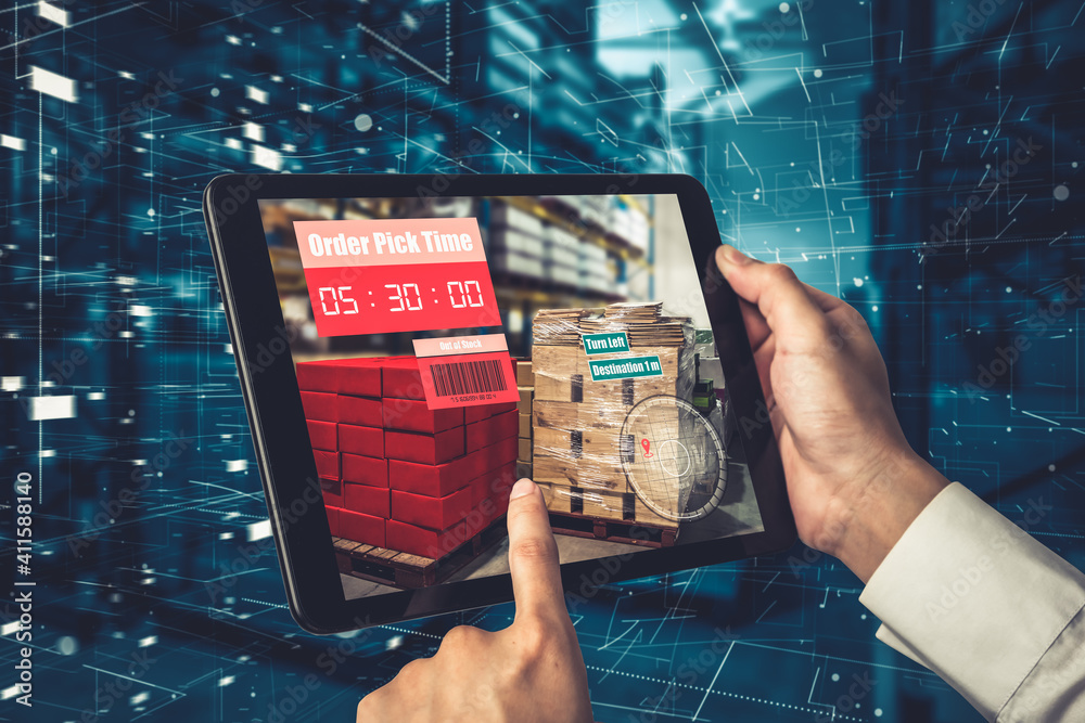 Smart warehouse management system using augmented reality technology to identify package picking and