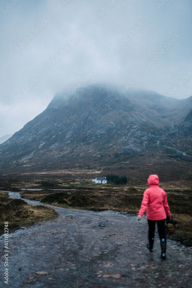 Walking alone in the Highlands