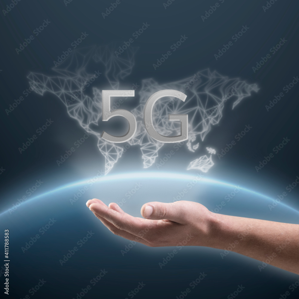 5G全息图实物模型psd全球网络技术