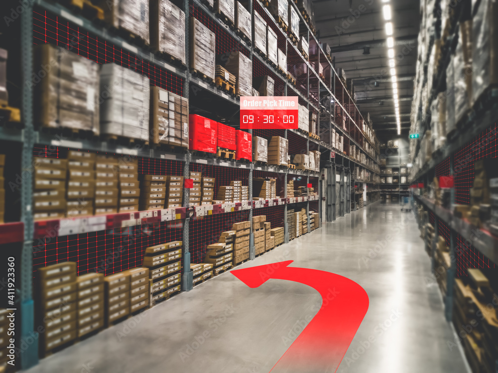 Smart warehouse management system using augmented reality technology to identify package picking and