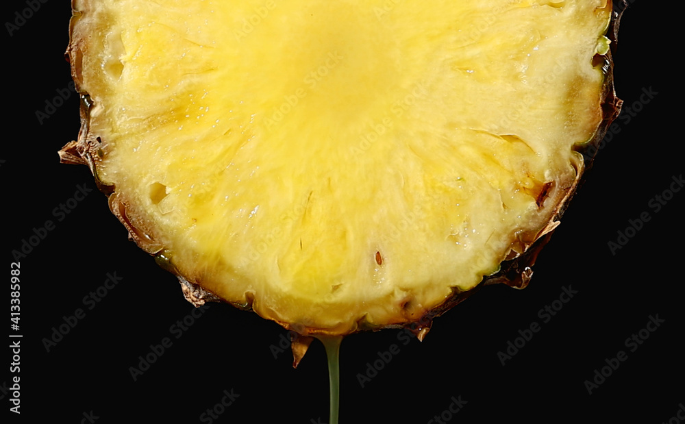 juicy pineapple slice