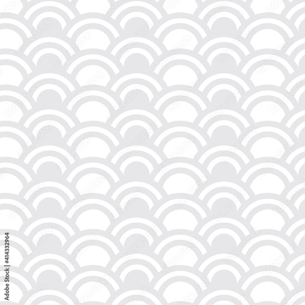 Light gray seamless wave patterned background vector