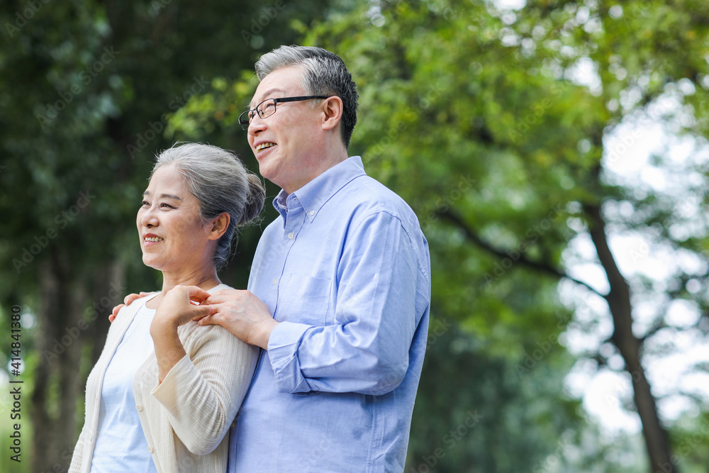 幸福老夫妻画像