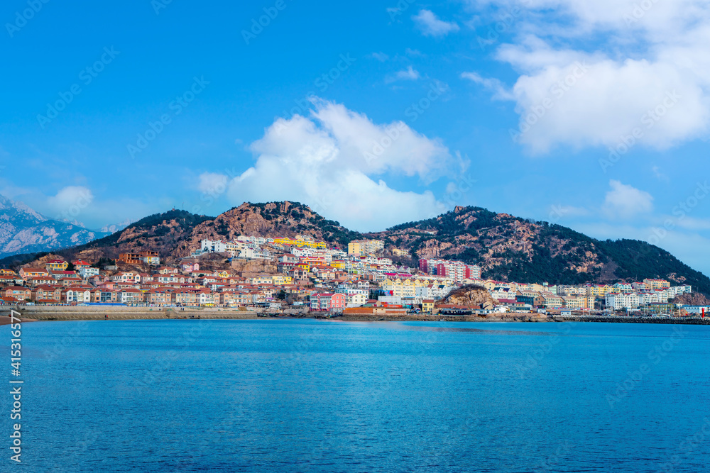 Coastline landscape of Laoshan District, Qingdao