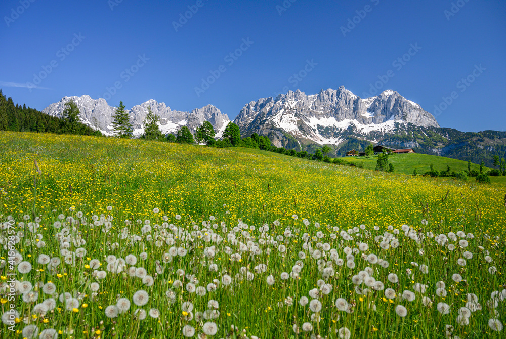 Mountain landscape in Kitzbühel, Austria