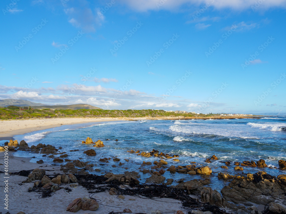 Glorious Onrus beach scene. Hermanus. Whale Coast. Overberg. Western Cape. South Africa