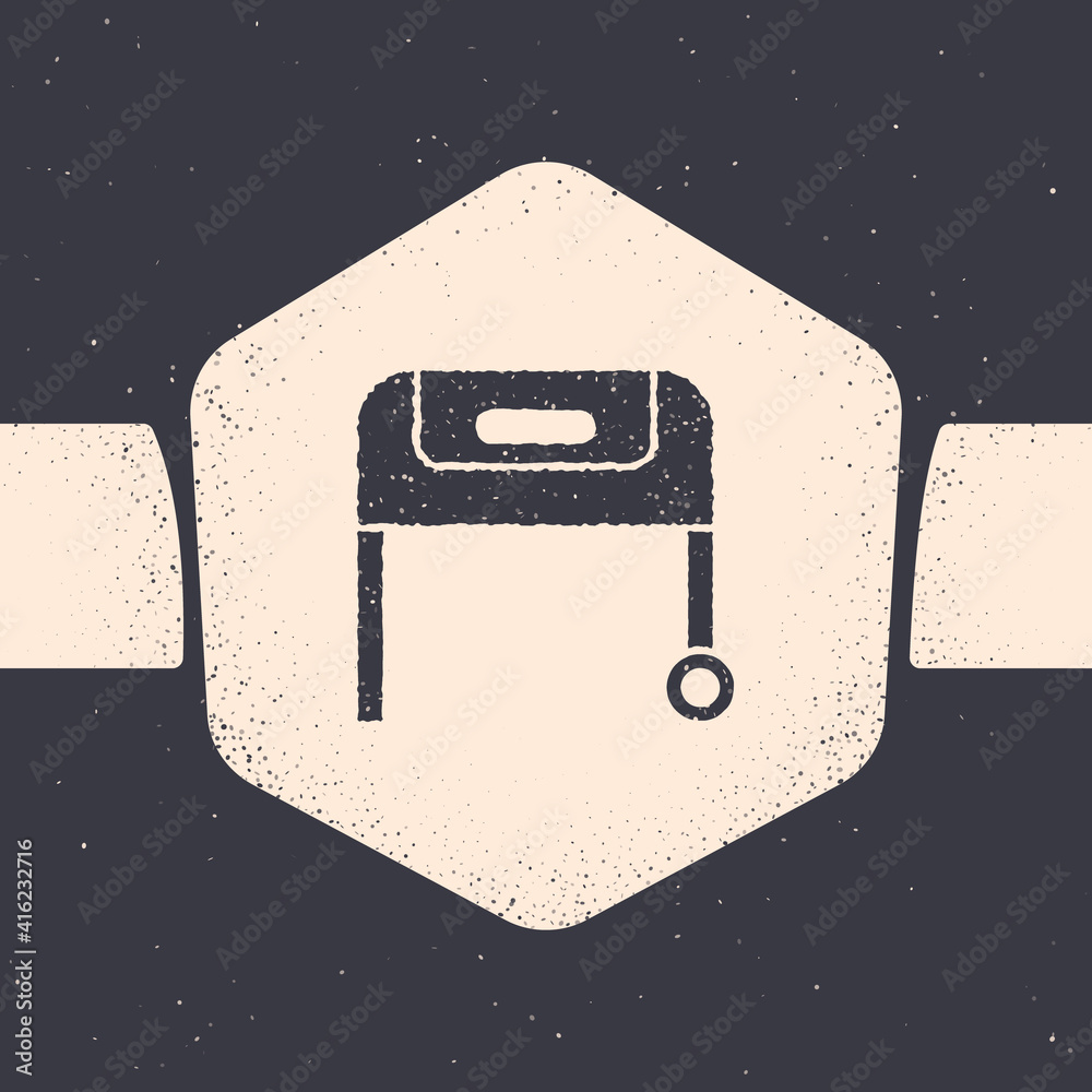 Pop art Barbecue grill icon isolated on color background. BBQ grill party. Vector.