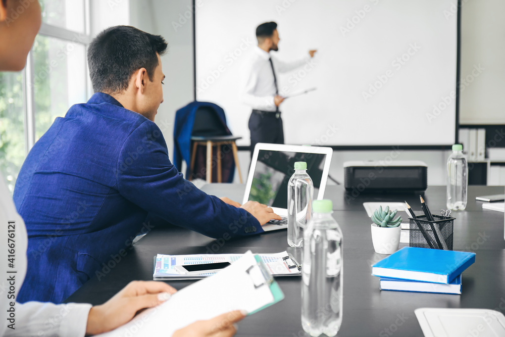 Business people having meeting in office