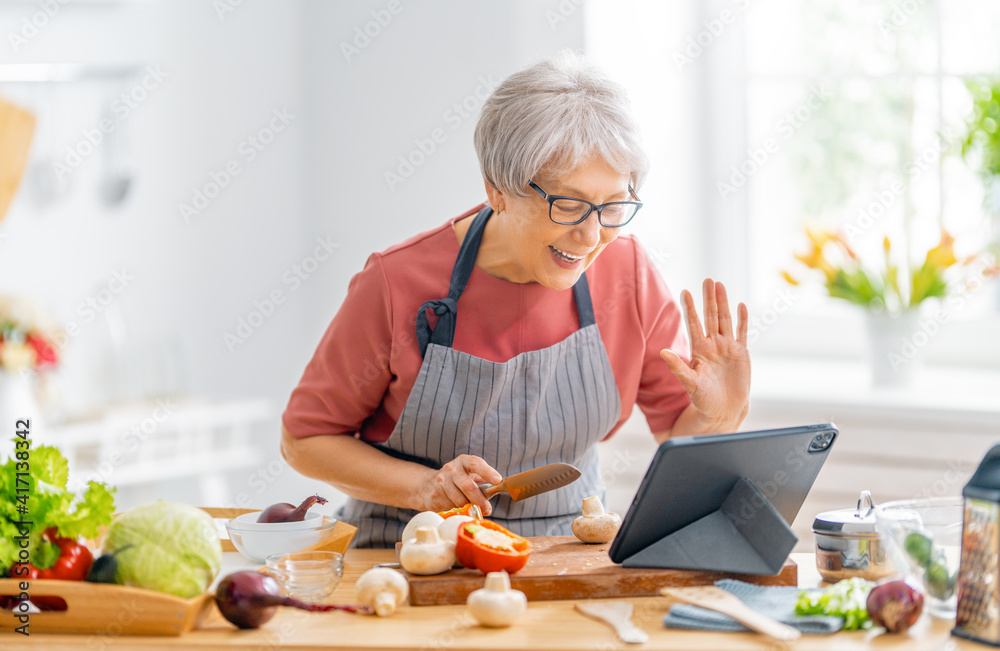 woman is preparing the proper meal