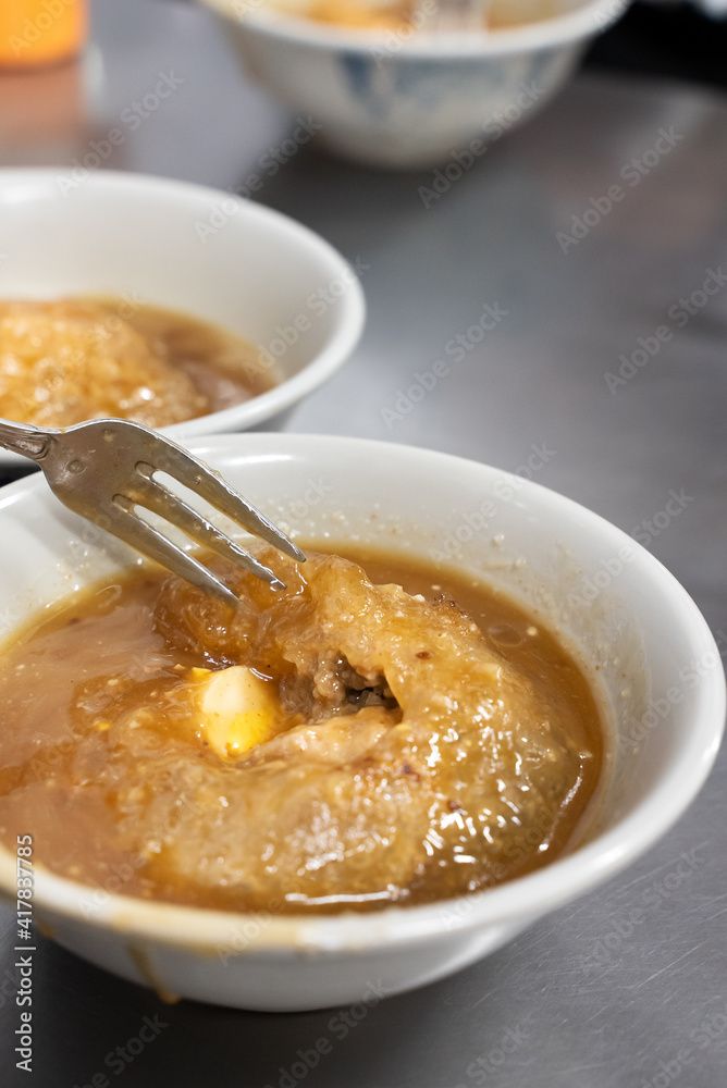 Taiwanese meatball - Delicious street food Bawan.