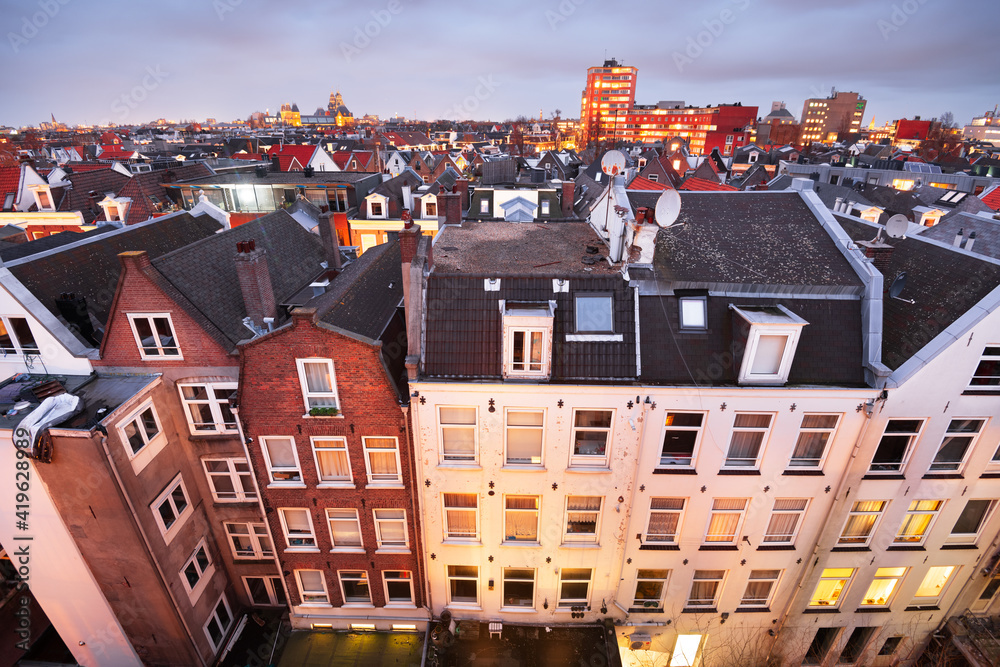 Amsterdam, Netherlands Rooftop View