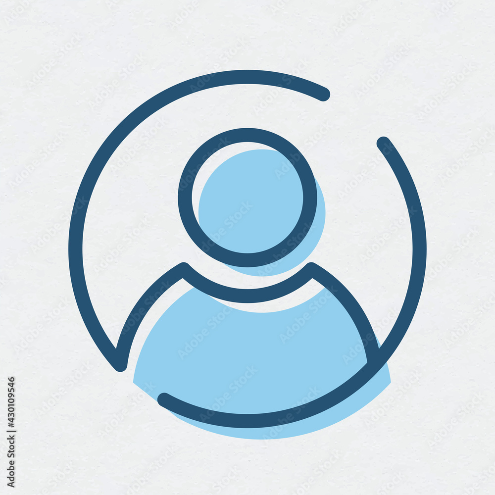 Account outline icon user symbol