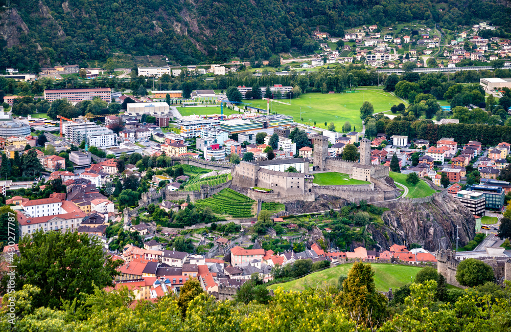 Castelgrande castle in Bellinzona, Switzerland