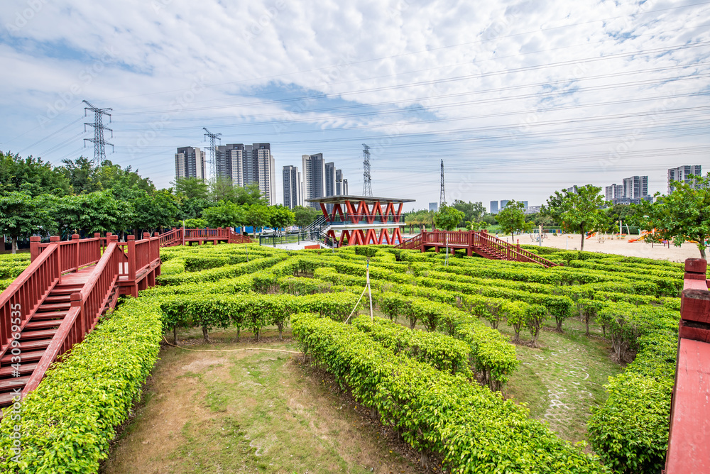 The Wizard of Oz Labyrinth in Nansha Childrens Park, Guangzhou, China