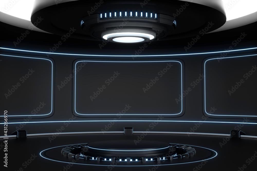 3D rendered lighting technology background