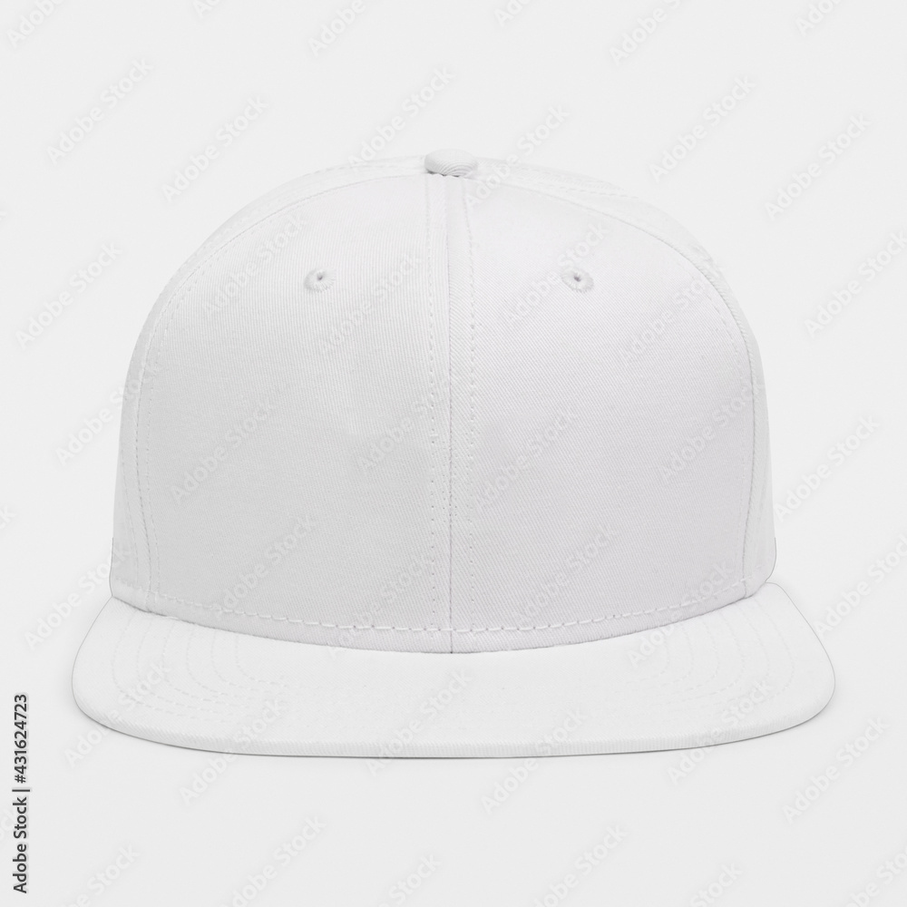 Simple white cap headwear accessory