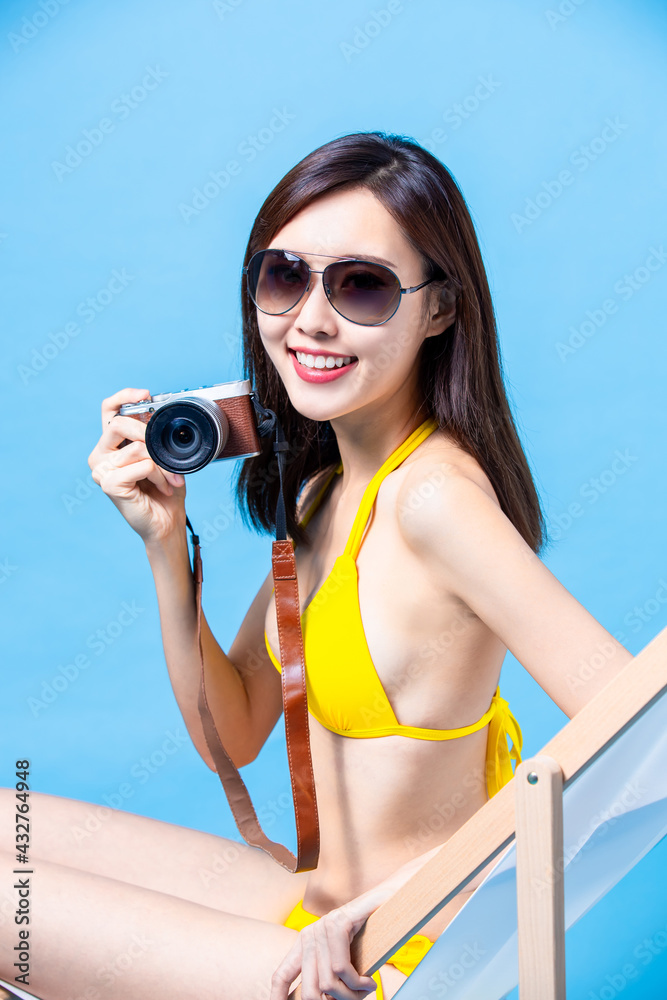 summer sunblock and travel concept