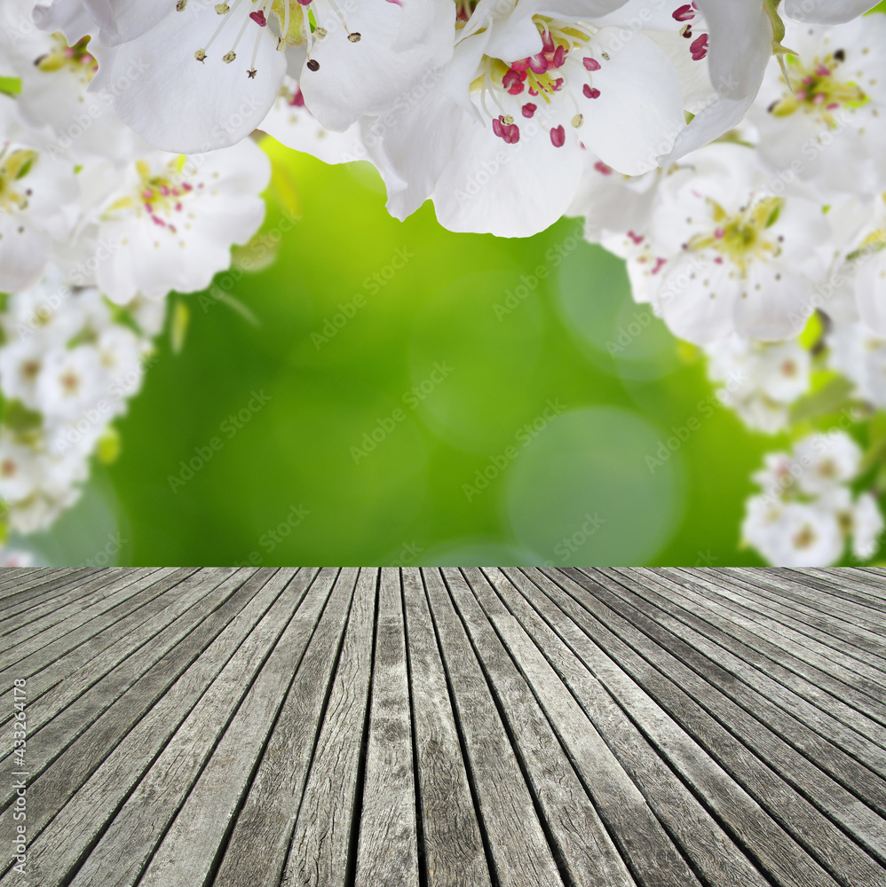 wooden spring blossom