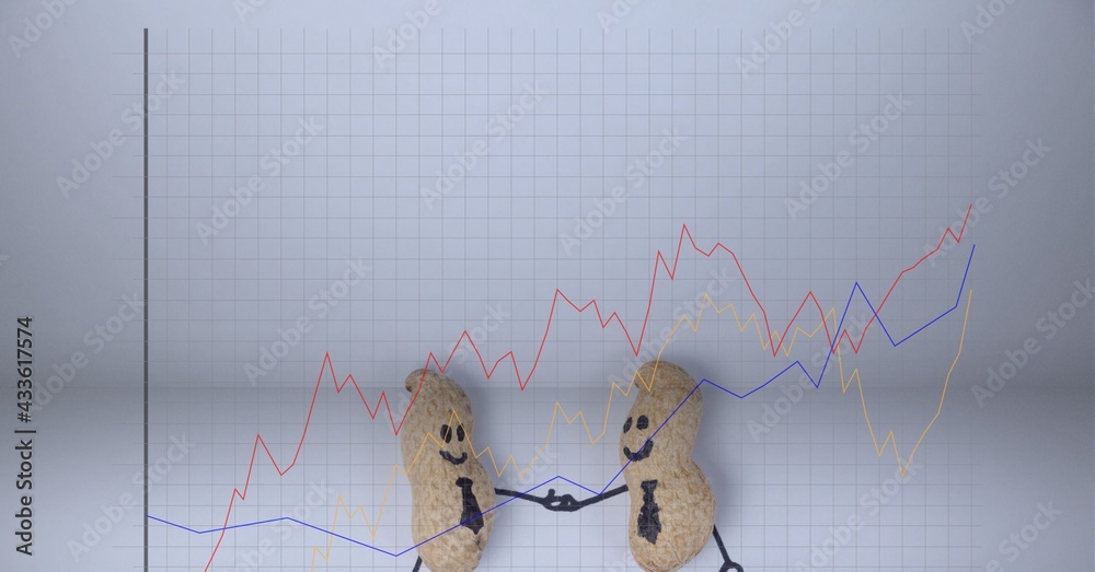 Composition of financial data processing over peanuts handshake