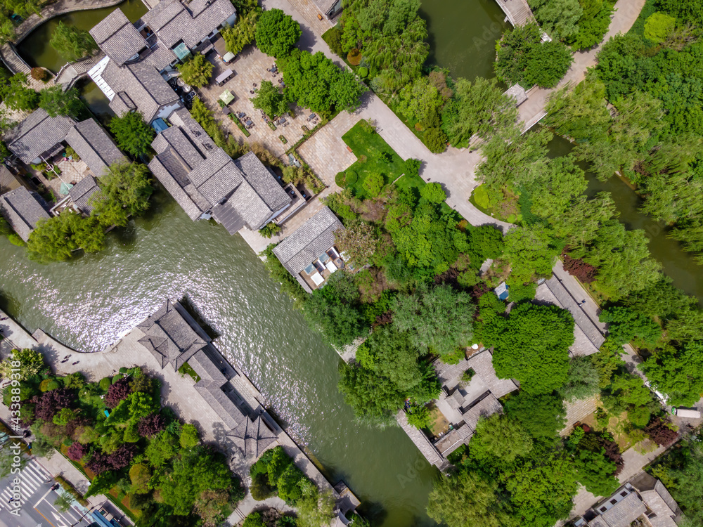 Aerial photography of Jinan Daming Lake Park