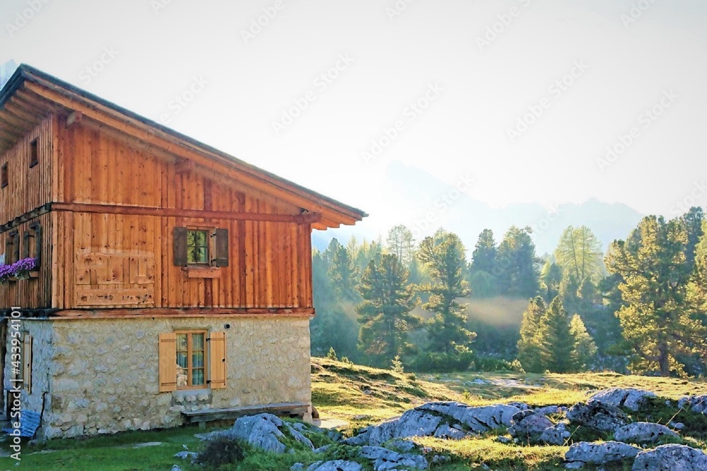 old house in the mountains