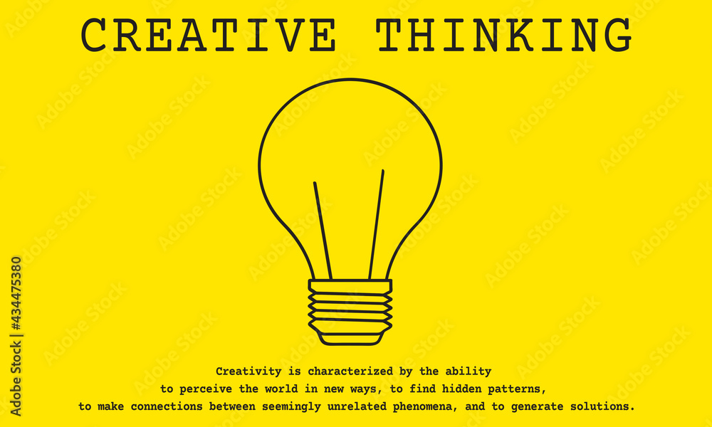 Creative thinking illustration