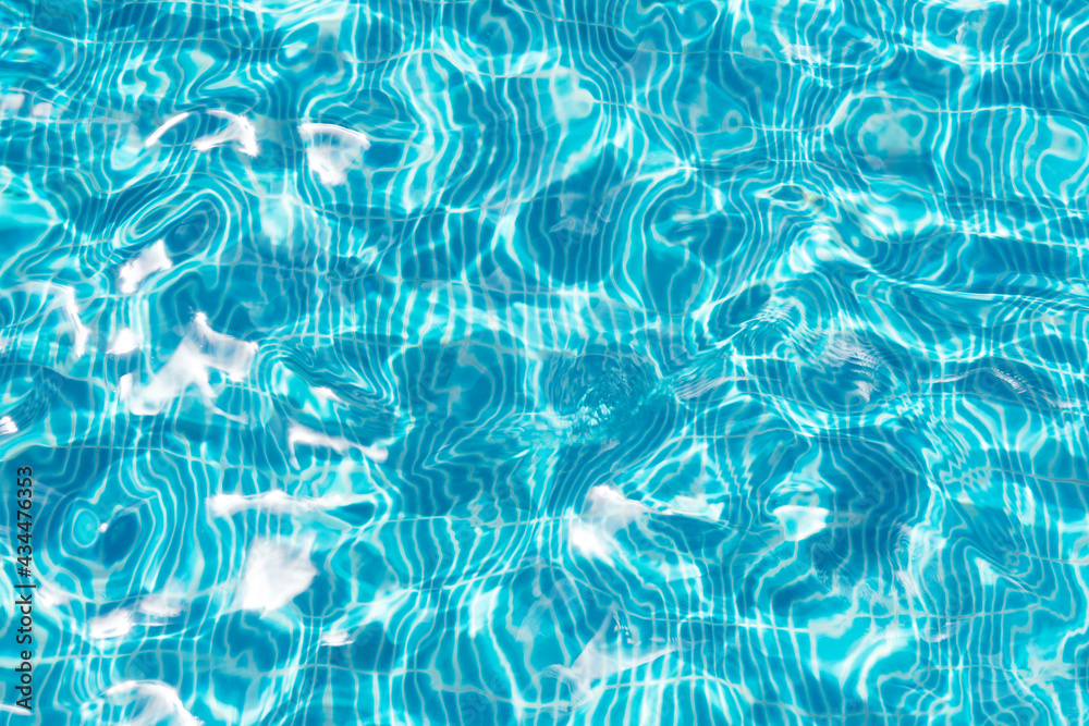 Blue swimming pool