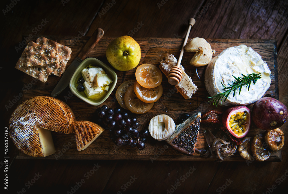 Cheese platter food photography recipe idea