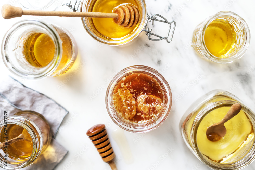 Organic honey food photography recipe idea