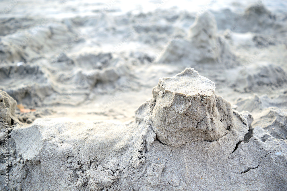 sand castle on the beach