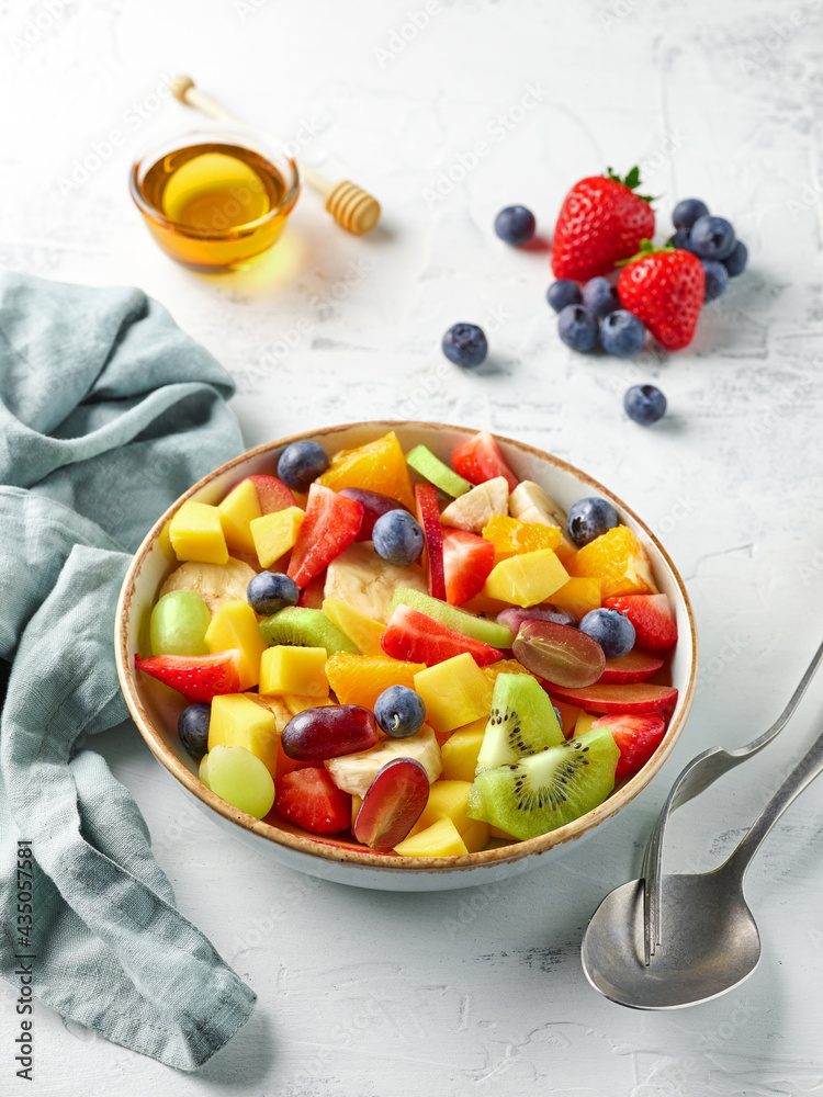 bowl of fresh fruit salad