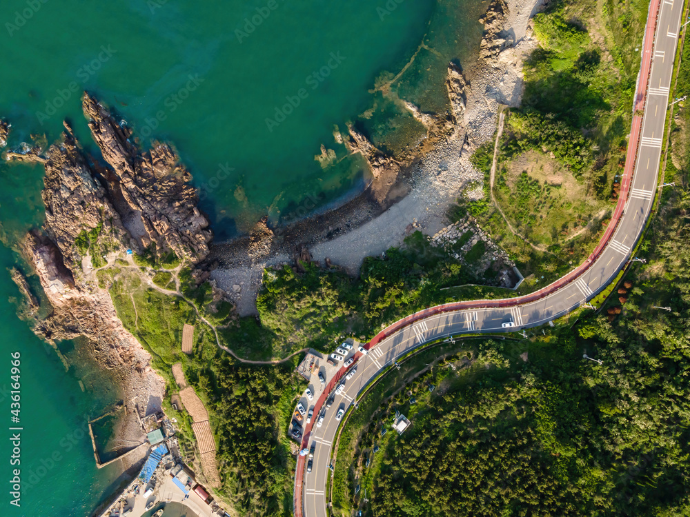 青岛西海岸海岛公路航拍