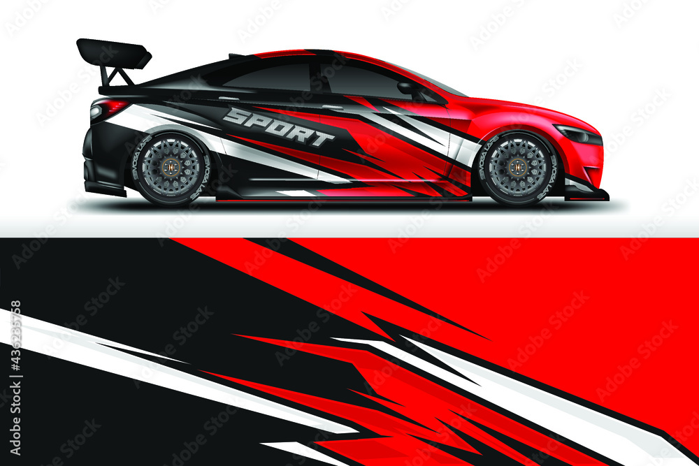 Car Wrap Design Vector 