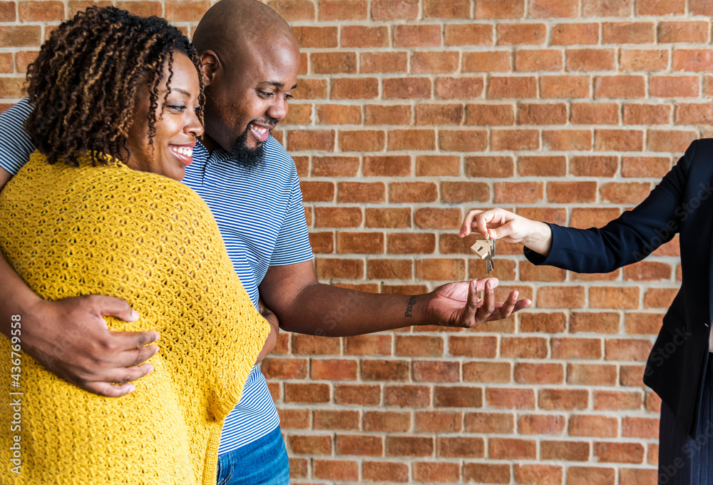 Black couple buy new house