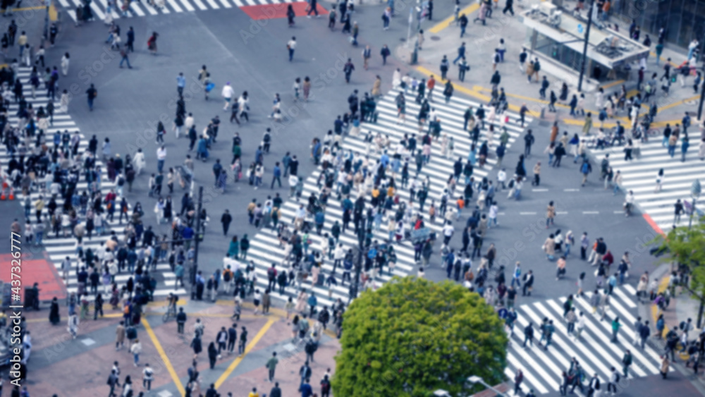 渋谷　スクランブル交差点