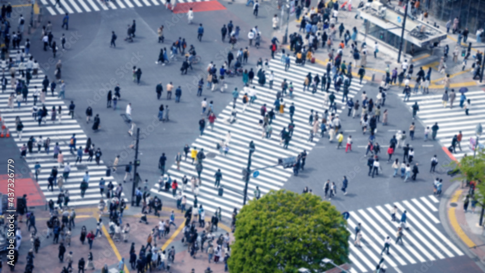 渋谷　スクランブル交差点