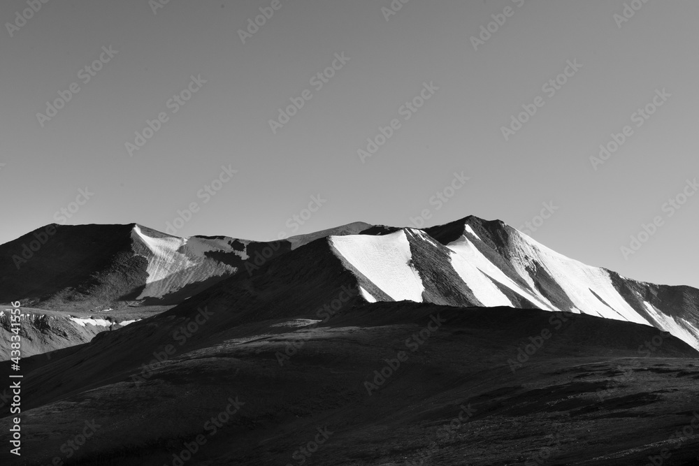 Snow covered mountains in Northern India