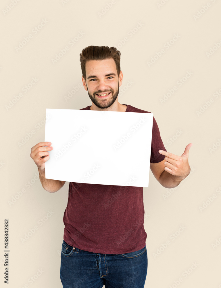 Man Male Studio Casual Copy Space Visual Portrait Concept