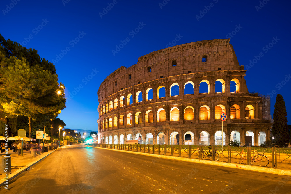 Colosseum in Rome at night