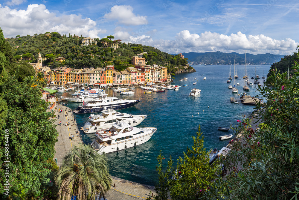 Town of Portofino in summer, Genoa, Italy