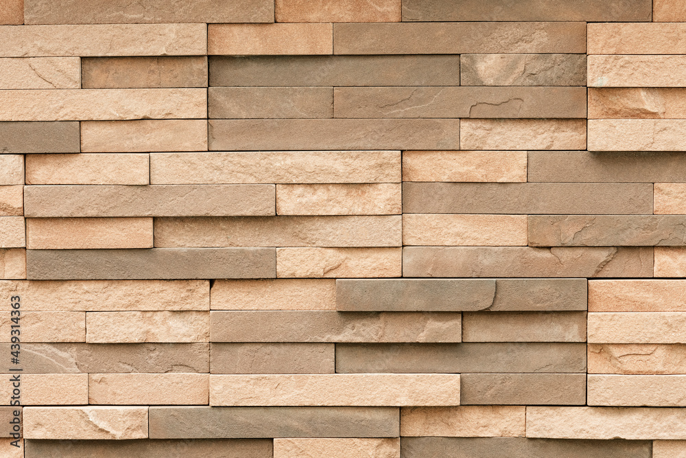 Uneven sandstone tile for wall surface