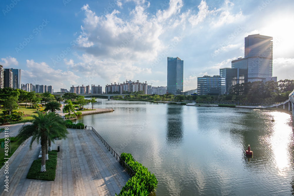 中国广州南沙自由贸易区城市景观