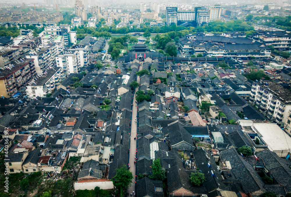 江苏徐州市区古建筑航拍