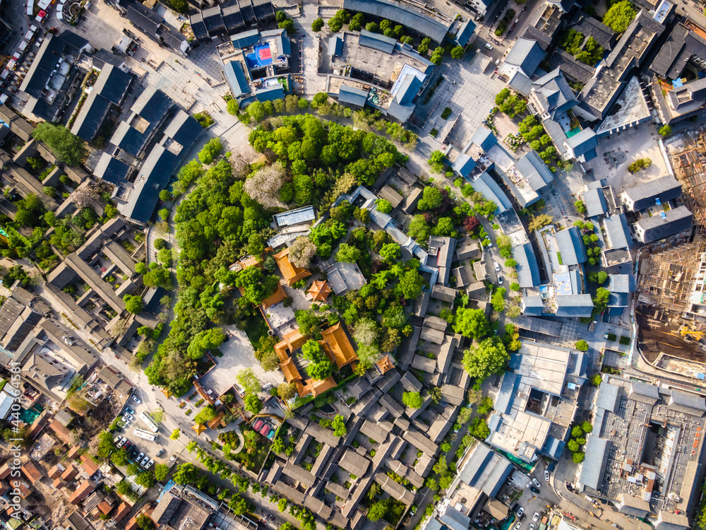 江苏徐州市区古建筑航拍